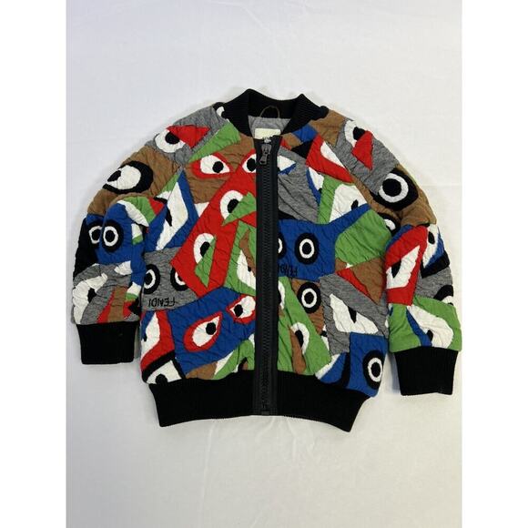 Authentic Fendi Bomber Jacket Girls Size 6 - Picture 6 of 16